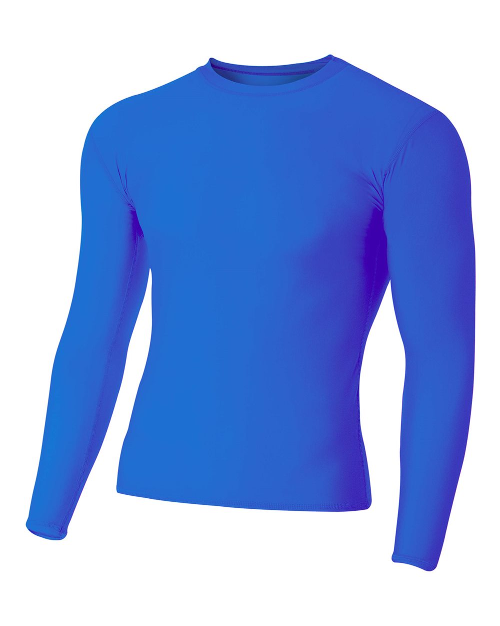 A4 NB3133 Youth Polyeste Spandex Long Sleeves Comfort Compression Crew - Picture 7 of 10