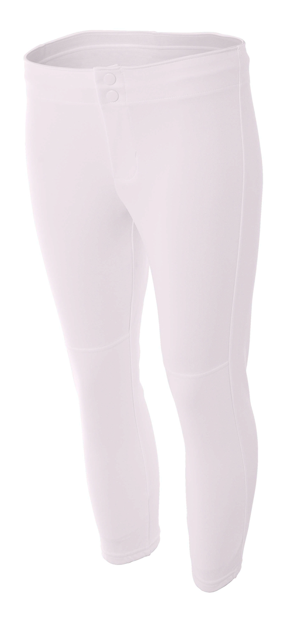 A4 NG6166 Girl's 100% Polyester Double Knit Performance Softball Pants - Picture 7 of 7