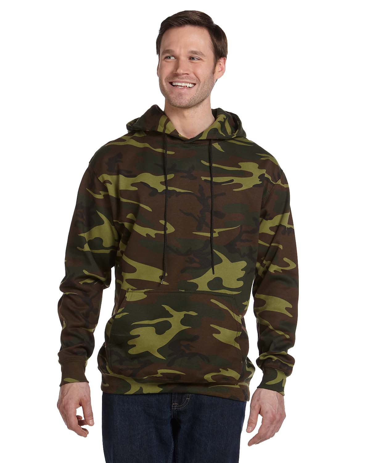 Code Five 3969 Adult Camo Pullover Fleece Hoodie