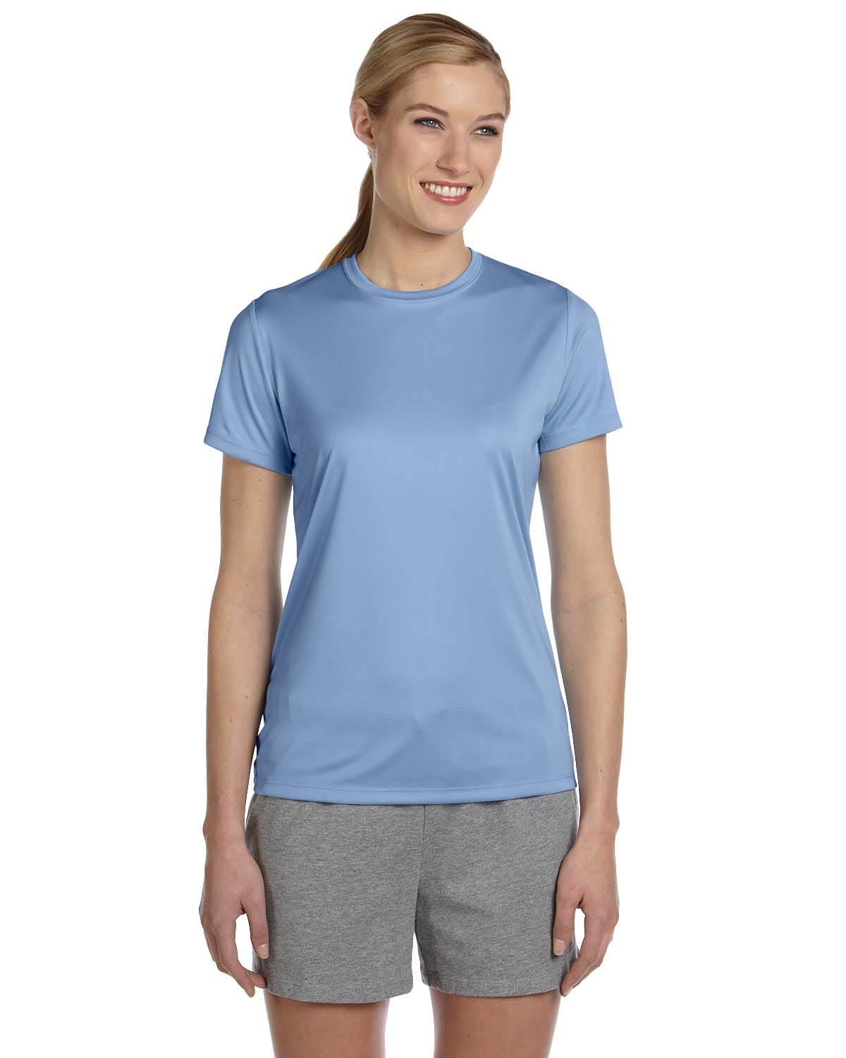 Hanes 4830 Cool Dri Women's Performance Short Sleeve Tee Top T-Shirt - Picture 3 of 6