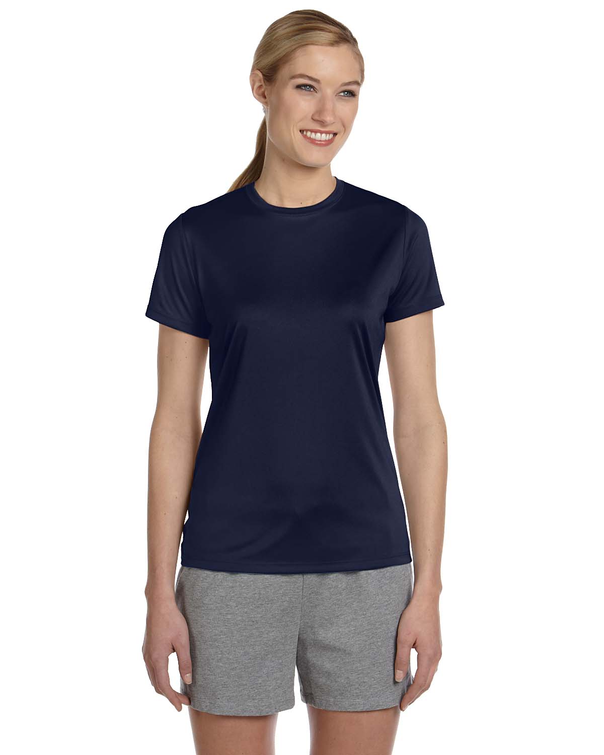 Hanes 4830 Cool Dri Women's Performance Short Sleeve Tee Top T-Shirt - Picture 6 of 6