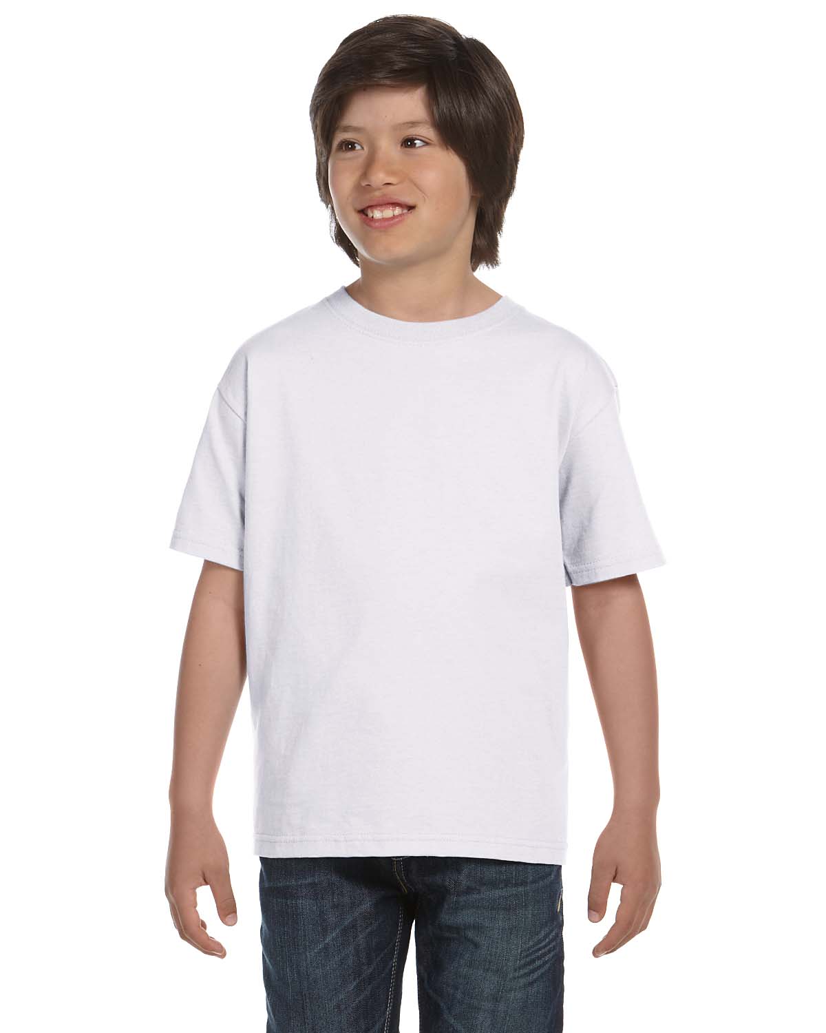 Hanes 5480 Youth Essential-T Short Sleeve T-Shirt - Picture 34 of 36