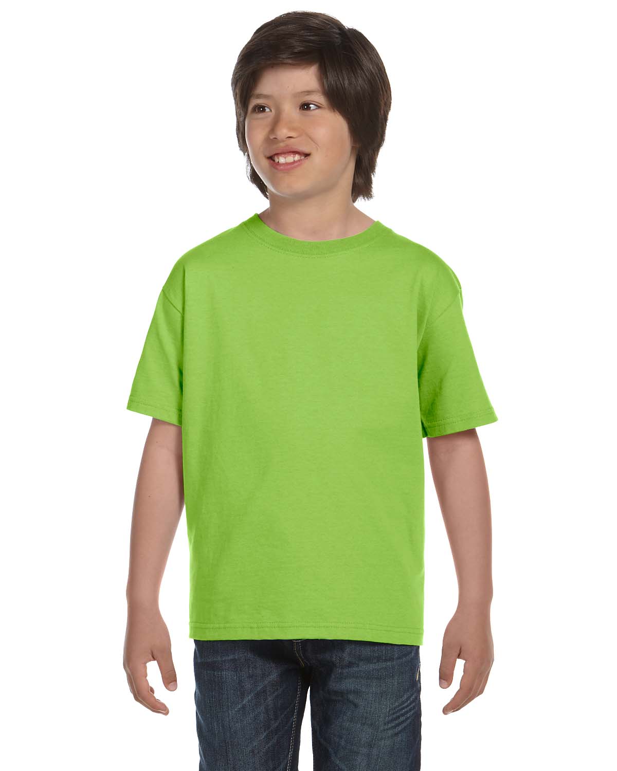 Hanes 5480 Youth Essential-T Short Sleeve T-Shirt - Picture 23 of 36