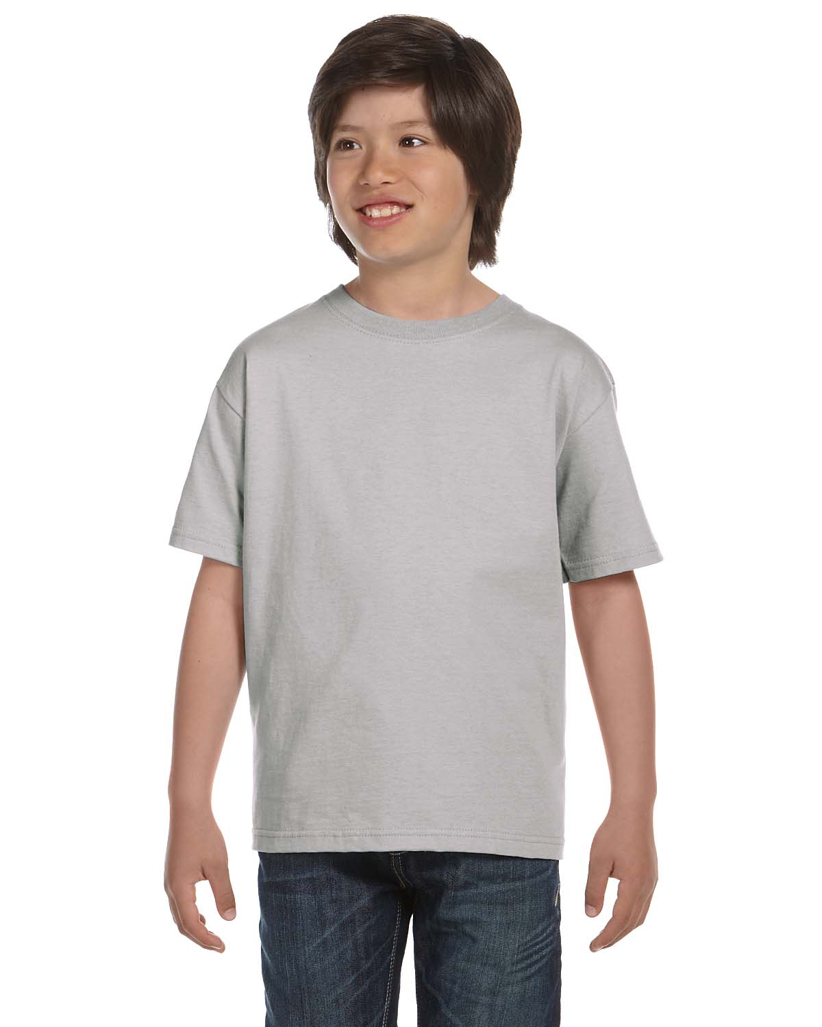 Hanes 5480 Youth Essential-T Short Sleeve T-Shirt - Picture 22 of 36