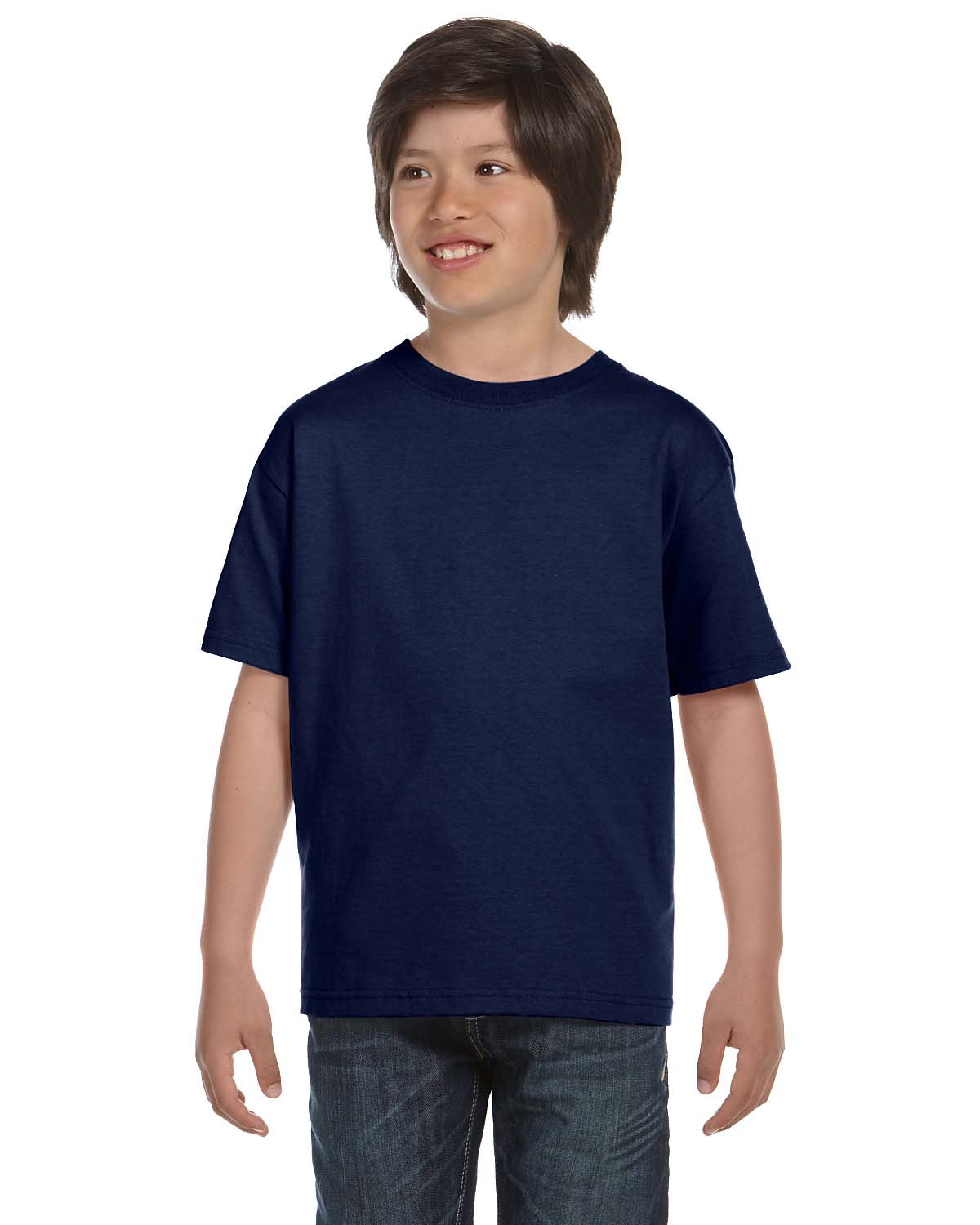 Hanes 5480 Youth Essential-T Short Sleeve T-Shirt - Picture 25 of 36