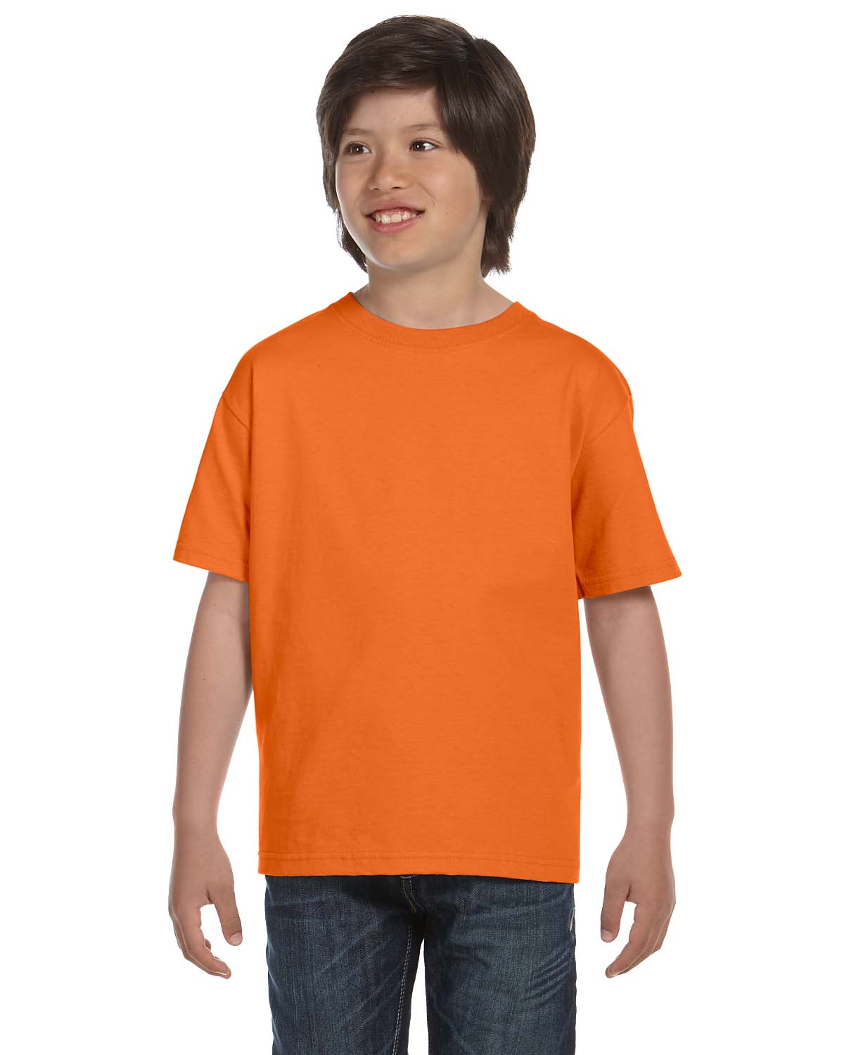 Hanes 5480 Youth Essential-T Short Sleeve T-Shirt - Picture 26 of 36