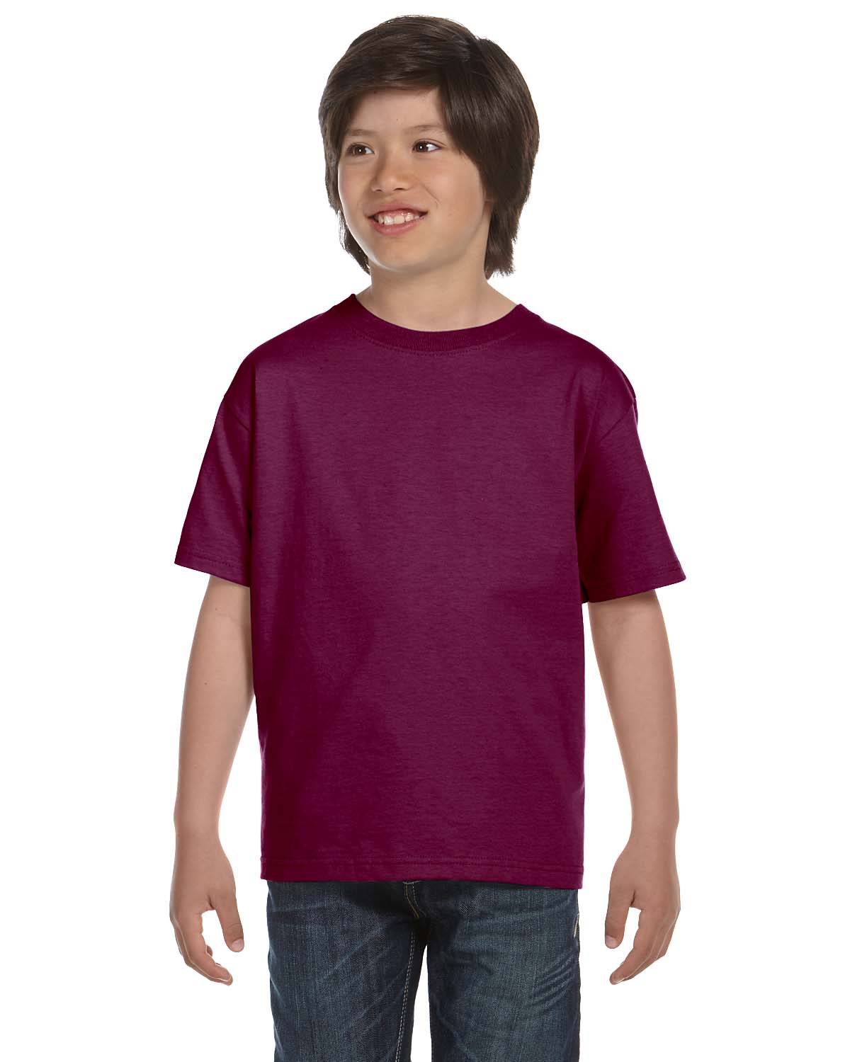 Hanes 5480 Youth Essential-T Short Sleeve T-Shirt - Picture 24 of 36