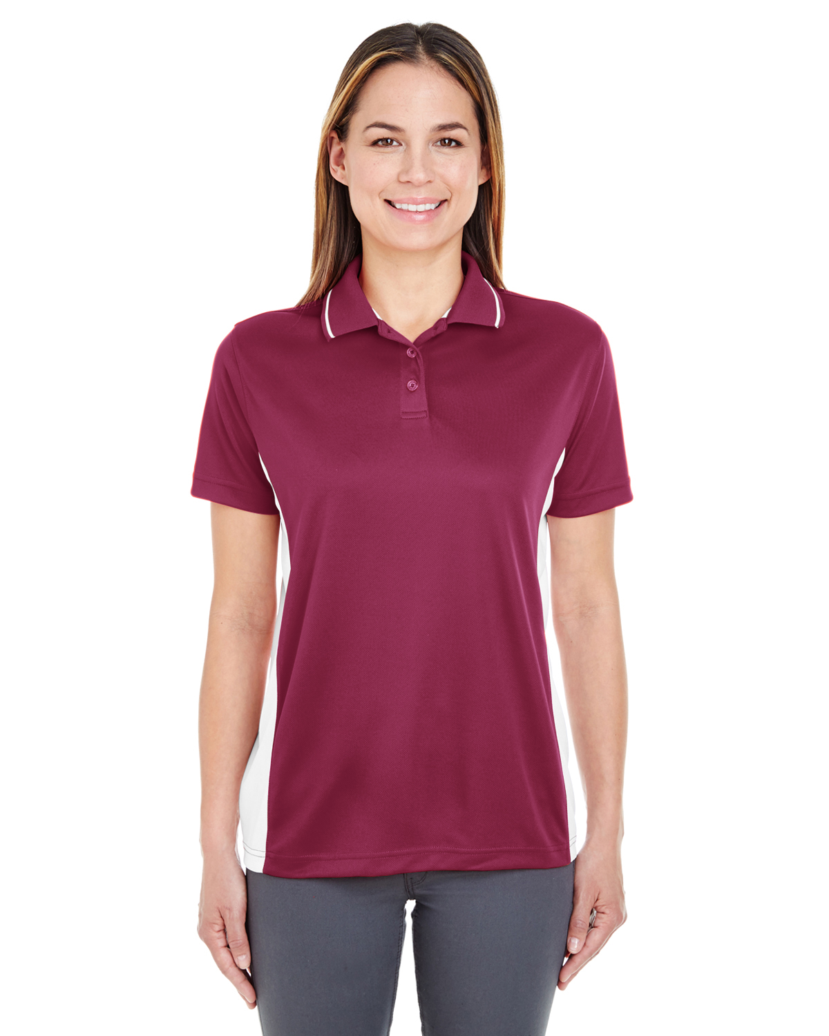 UltraClub 8406L Ladies 100% Polyester Mesh Cool & Dry Sport