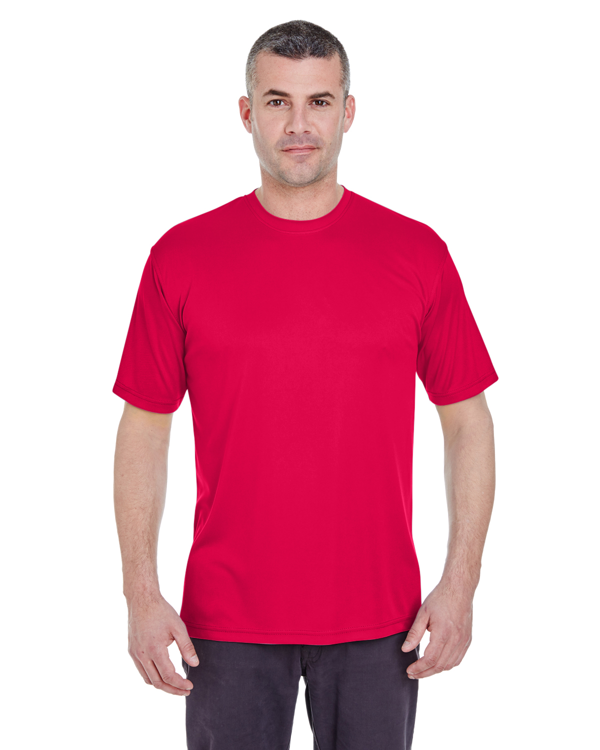 UltraClub 8620 Men's 100% Polyester Cool & Dry Basic Tee Performance Top T-Shirt