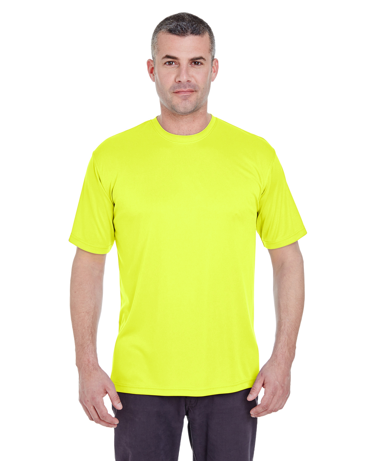 UltraClub 8620 Men's 100% Polyester Cool & Dry Basic Tee Performance Top T-Shirt