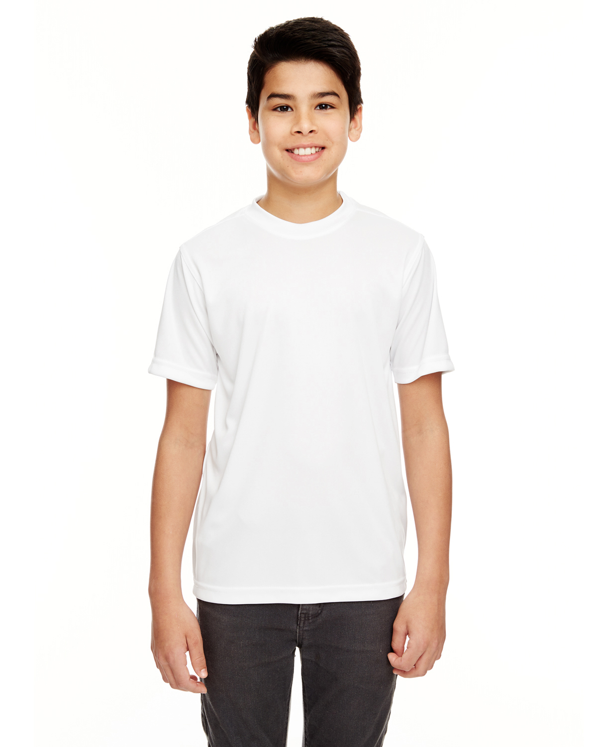 UltraClub 8620Y 100% Polyester Youth Cool & Dry Basic Tee Performance T-Shirt - Picture 9 of 9