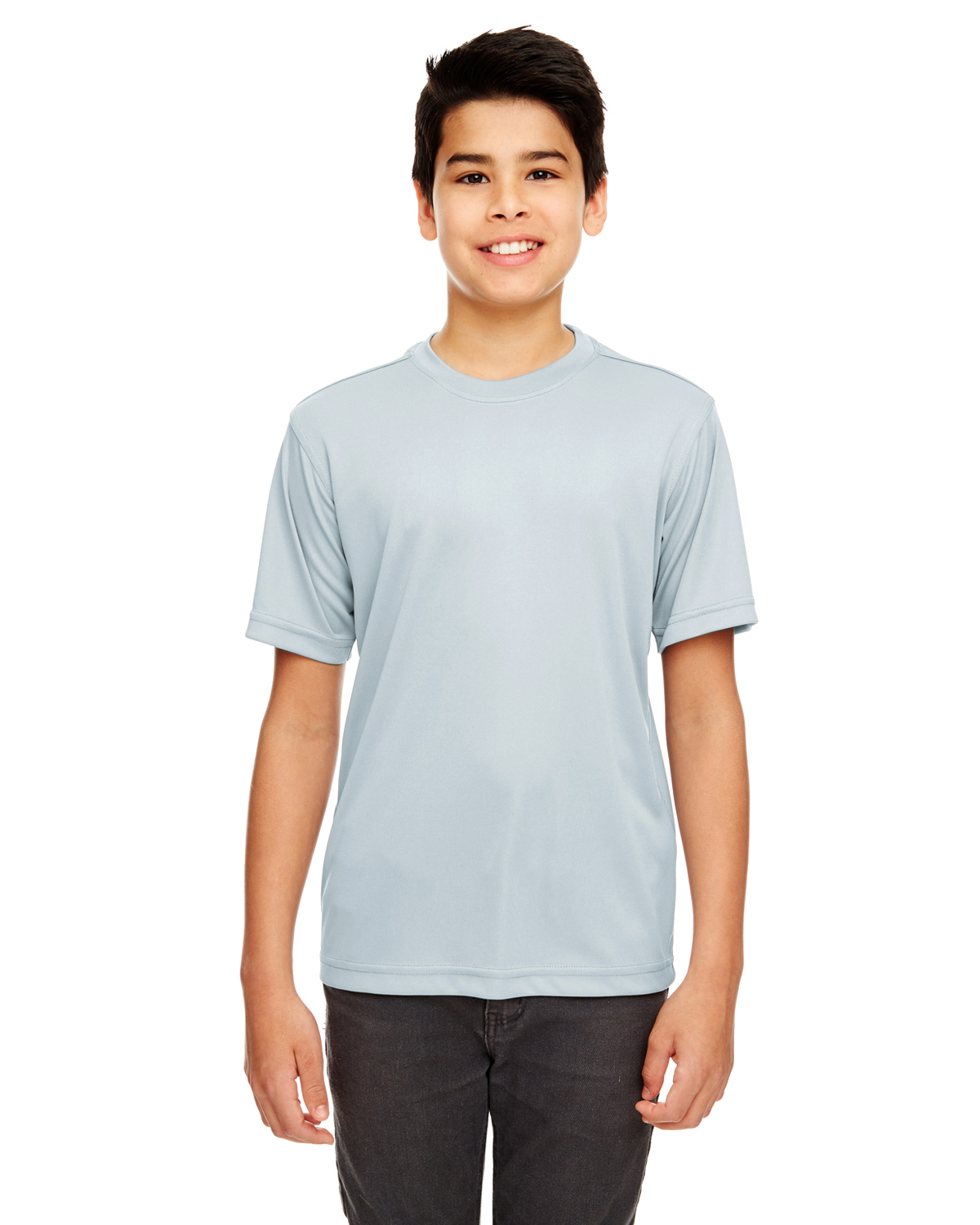 UltraClub 8620Y 100% Polyester Youth Cool & Dry Basic Tee Performance T-Shirt - Picture 5 of 9