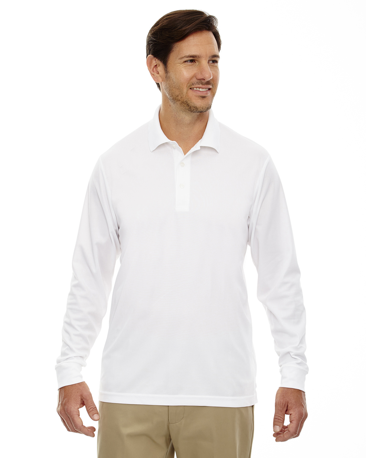 Men's Pinnacle Performance Long-Sleeve Piqu  Polo