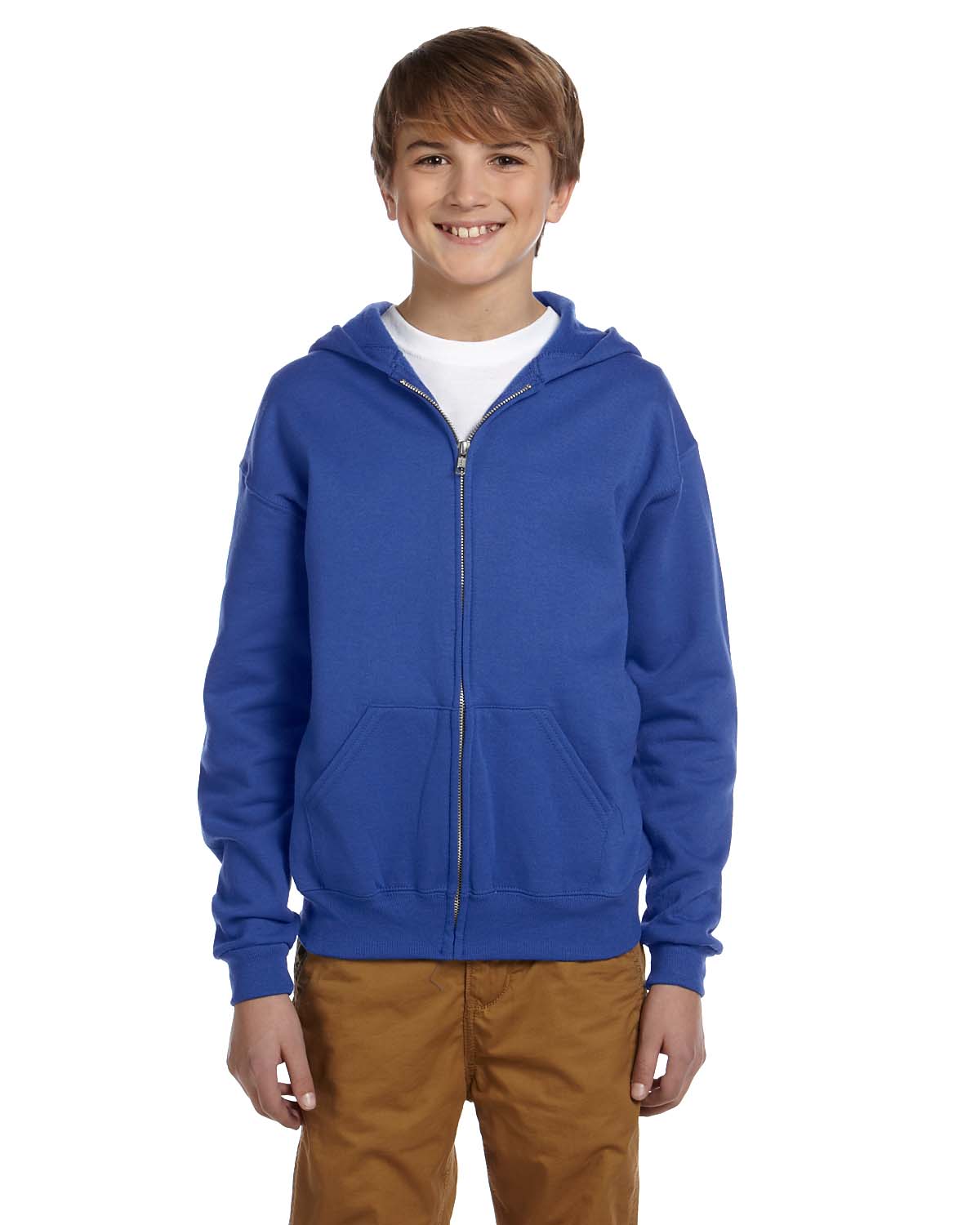 Jerzees 993B Youth NuBlend Fleece Full-Zip Hoodie - Picture 7 of 7