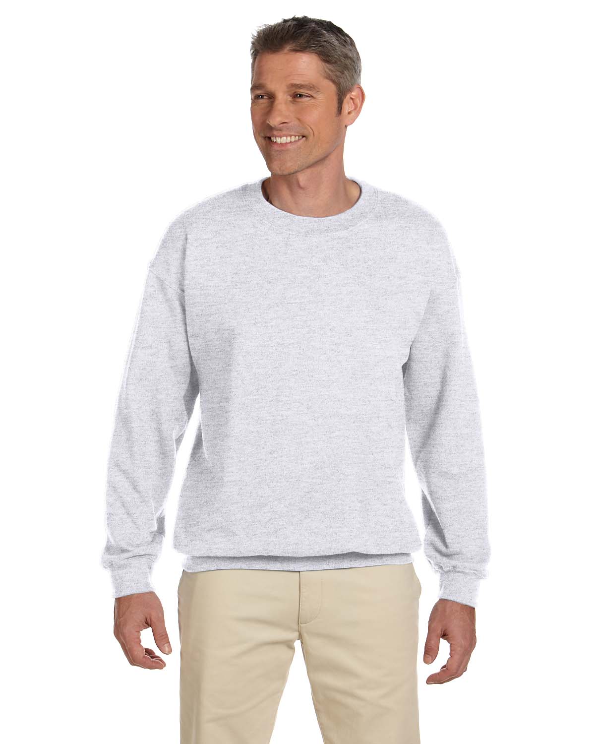 Hanes F260 Adult Ultimate Cotton 90/10 Fleece Crew Long Sleeve Sweatshirt