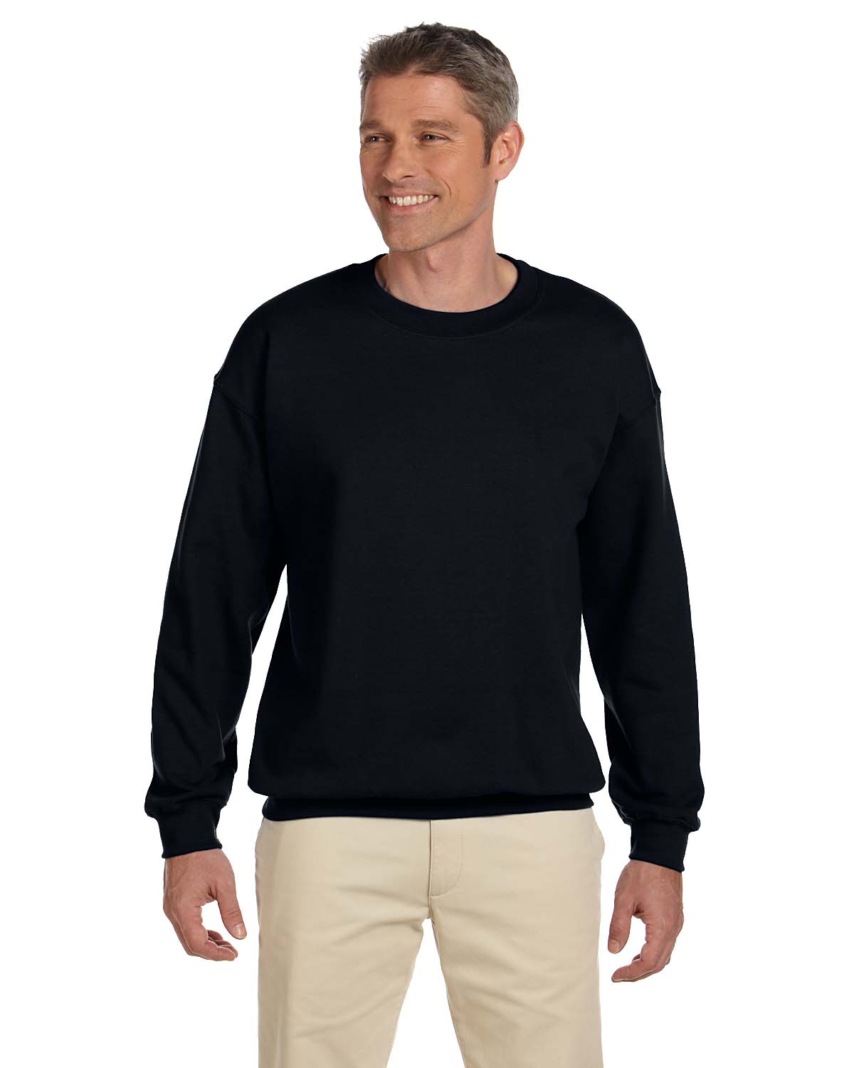 Hanes F260 Adult Ultimate Cotton 90/10 Fleece Crew Long Sleeve Sweatshirt