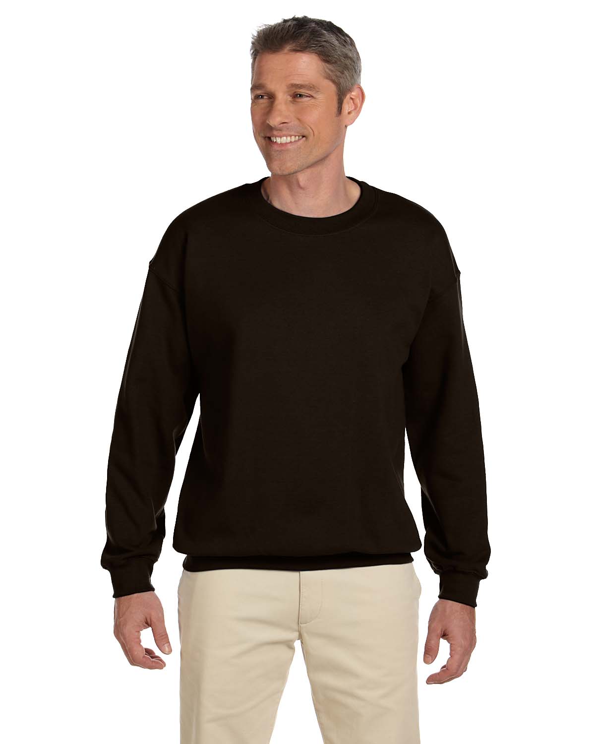 Hanes F260 Adult Ultimate Cotton 90/10 Fleece Crew Long Sleeve Sweatshirt