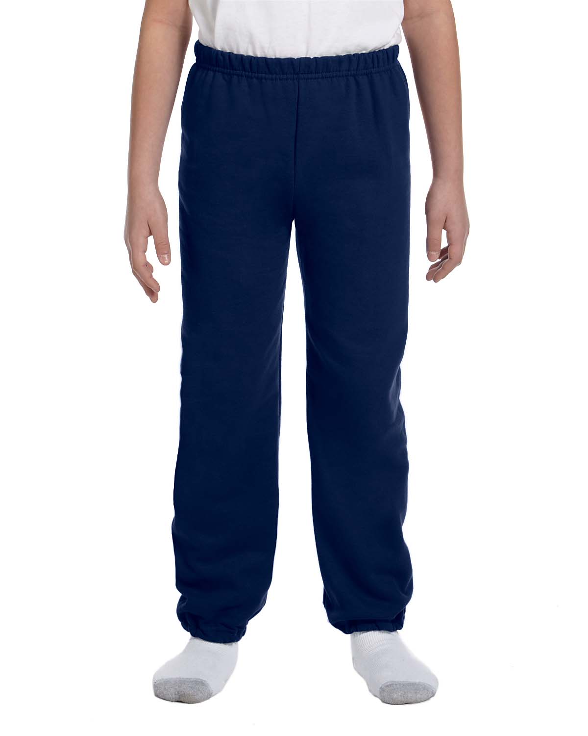 Gildan G182B Youth 50/50 USA Cotton/Polyester Heavy Blend Sweatpants - Picture 3 of 4