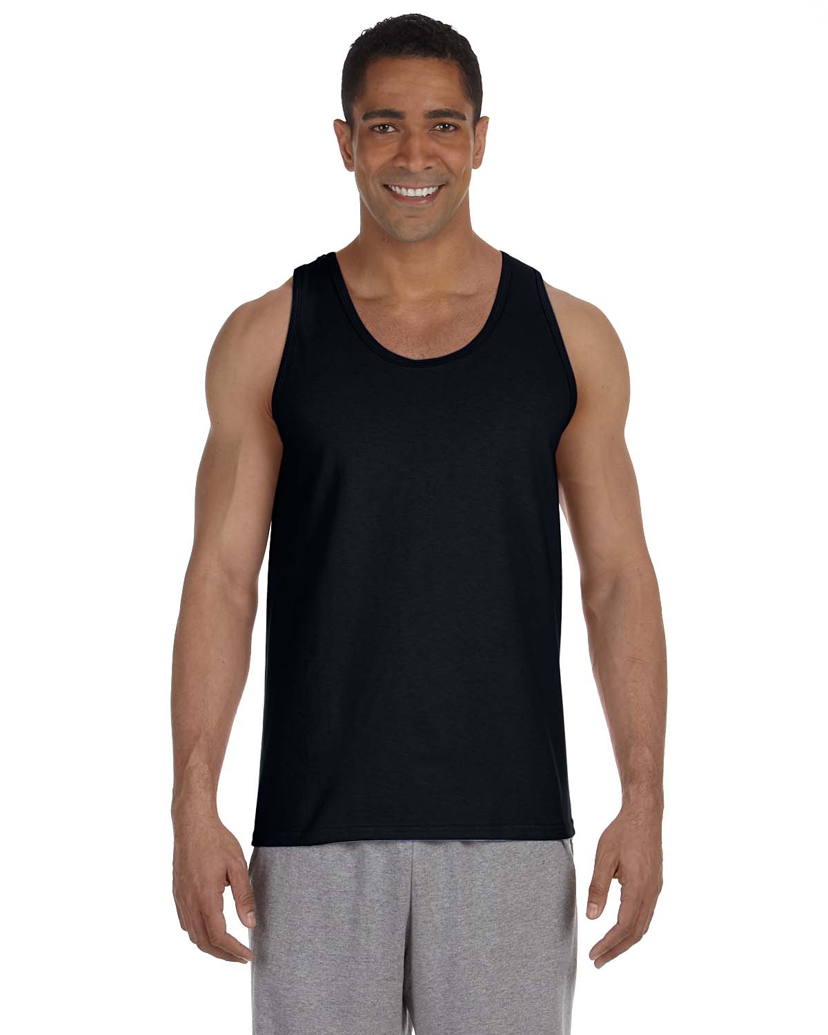 Gildan G220 Adult Ultra USA Cotton Sleeveless Gym Sports Muscle Tank Top - Picture 7 of 15