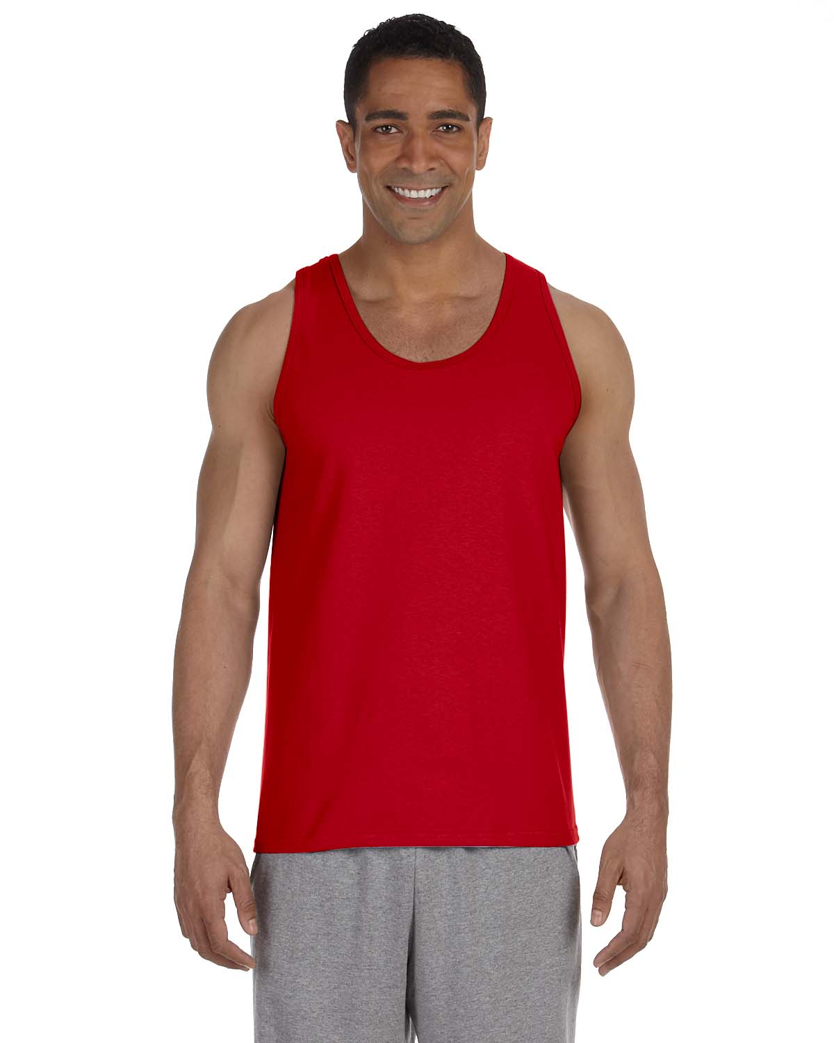 Gildan G220 Adult Ultra USA Cotton Sleeveless Gym Sports Muscle Tank Top - Picture 8 of 15