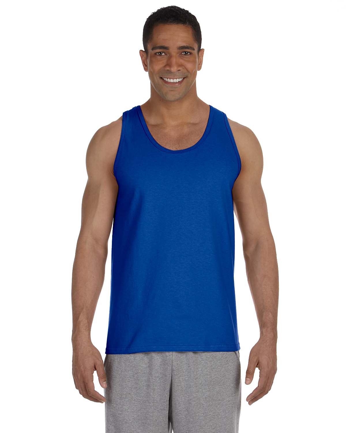 Gildan G220 Adult Ultra USA Cotton Sleeveless Gym Sports Muscle Tank Top - Picture 9 of 15