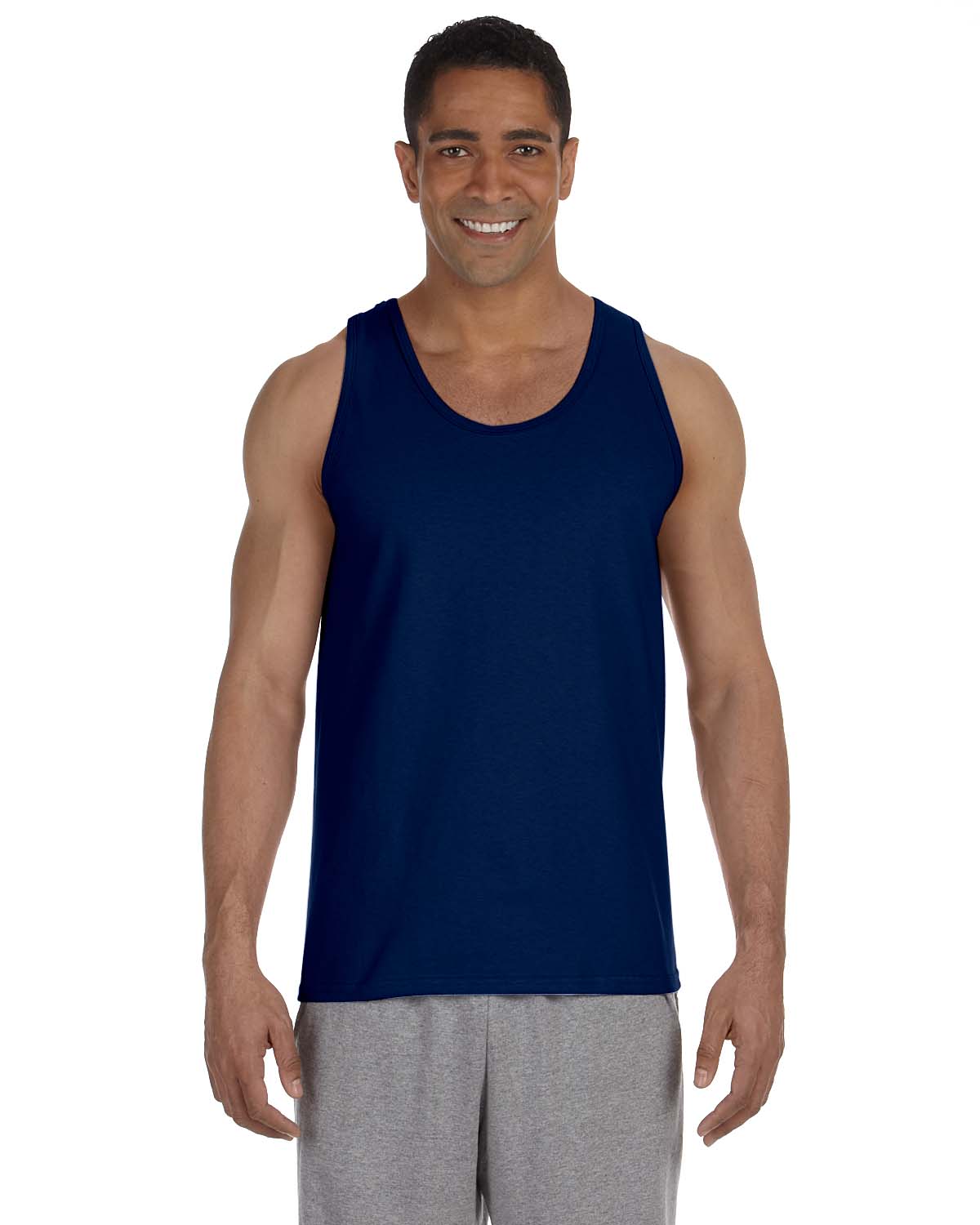 Gildan G220 Adult Ultra USA Cotton Sleeveless Gym Sports Muscle Tank Top - Picture 10 of 15