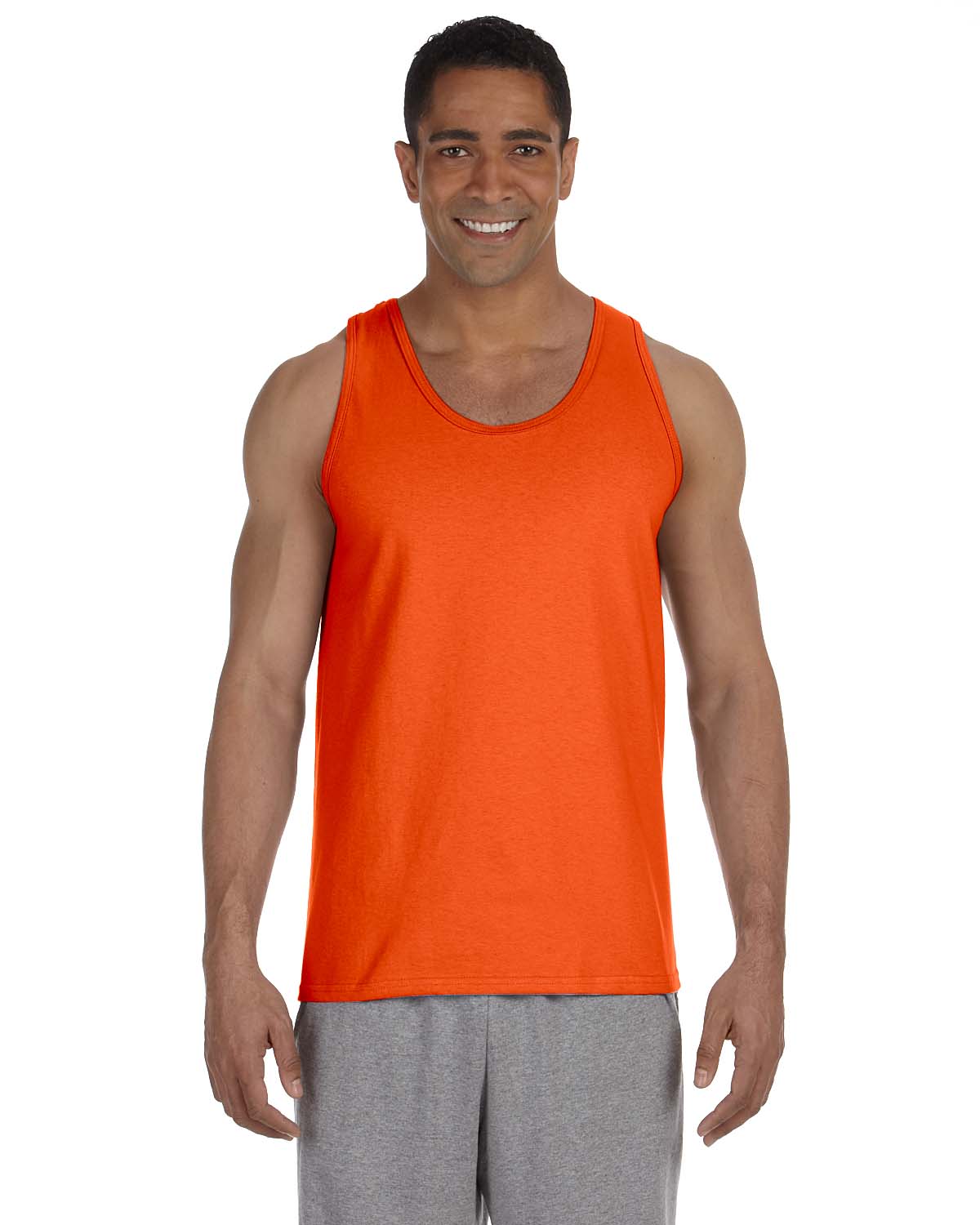 Gildan G220 Adult Ultra USA Cotton Sleeveless Gym Sports Muscle Tank Top - Picture 11 of 15