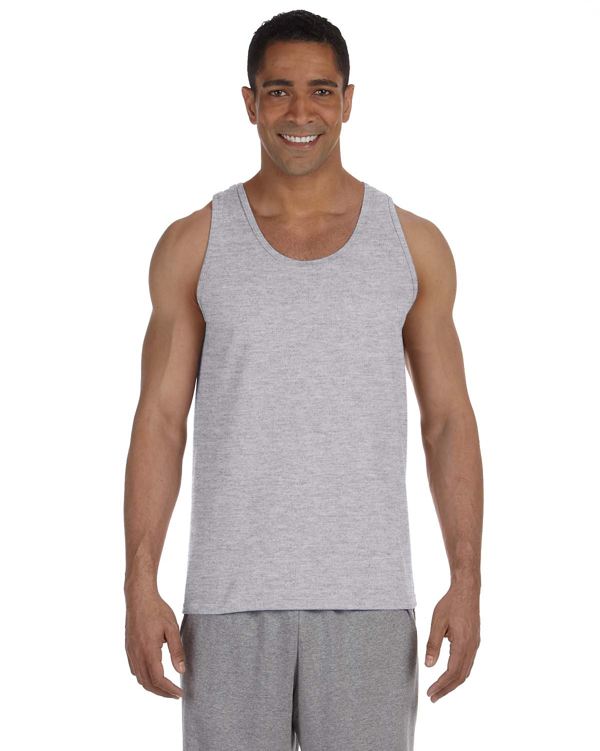 Gildan G220 Adult Ultra USA Cotton Sleeveless Gym Sports Muscle Tank Top - Picture 15 of 15