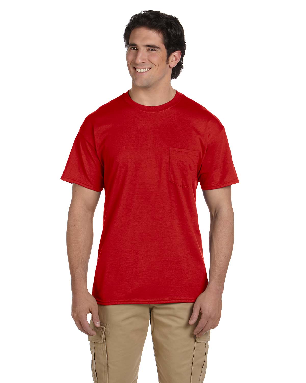 Gildan 8300 Adult DryBlend Pocket Tee Short Sleeve Top Stylish T-Shirt - Picture 7 of 12
