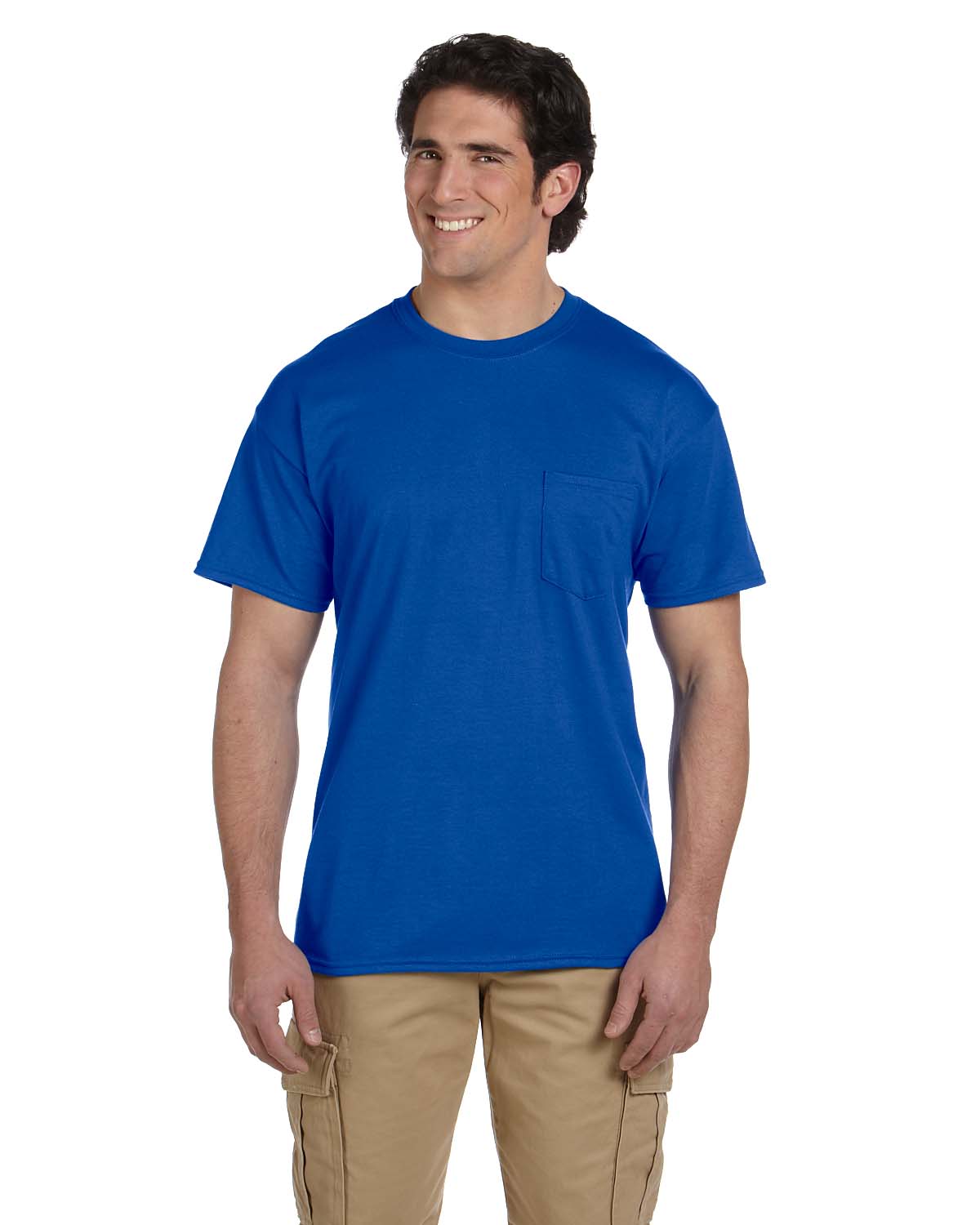 Gildan 8300 Adult DryBlend Pocket Tee Short Sleeve Top Stylish T-Shirt - Picture 8 of 12