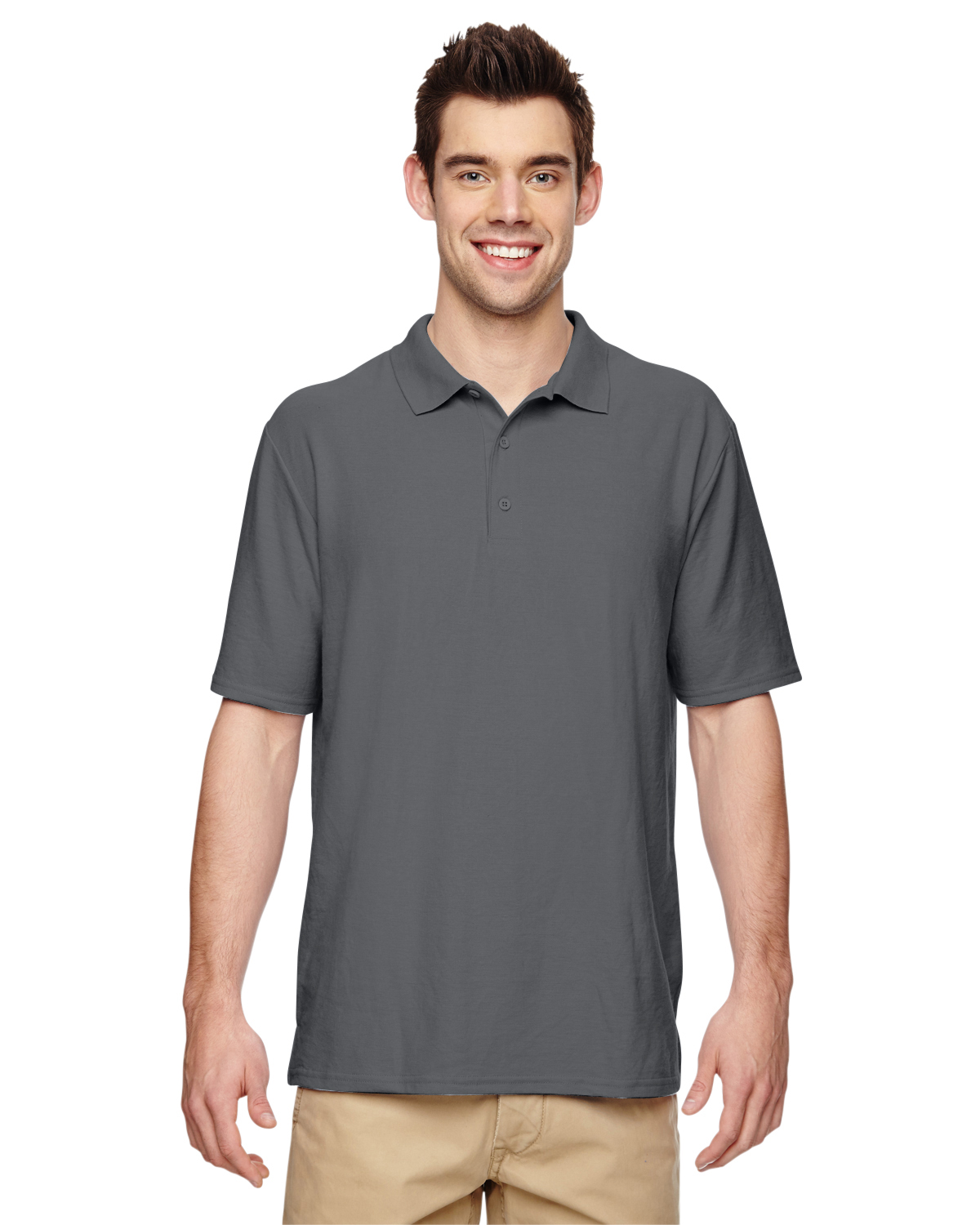 Gildan G728 Adult USA Cotton Short Sleeve Sideseamed Double Pique