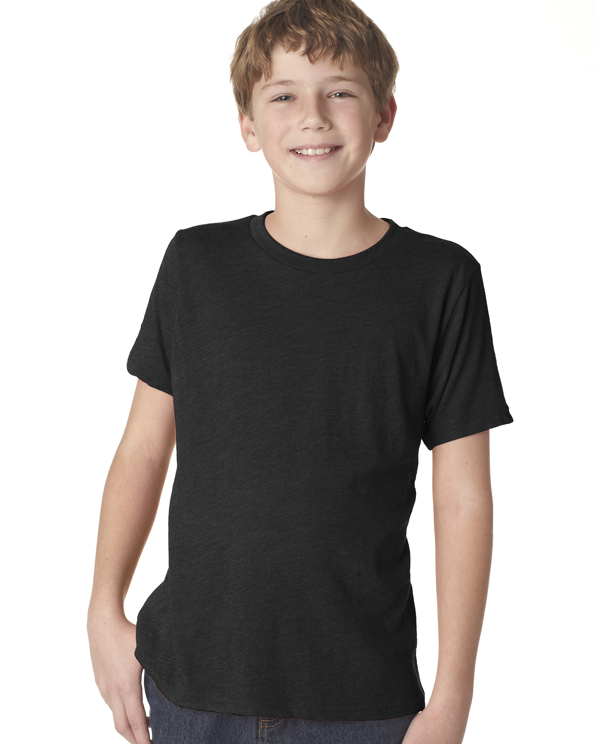 Next Level Apparel 6310 Youth Triblend Crew Short Sleeves Stylish T-Shirt - Picture 5 of 9