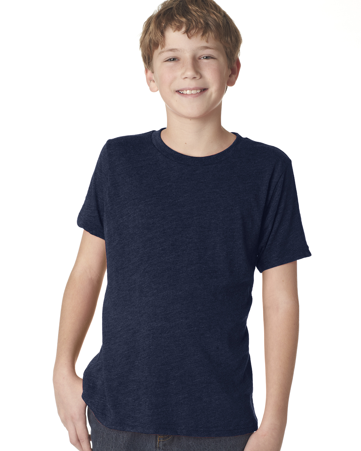 Next Level Apparel 6310 Youth Triblend Crew Short Sleeves Stylish T-Shirt - Picture 6 of 9