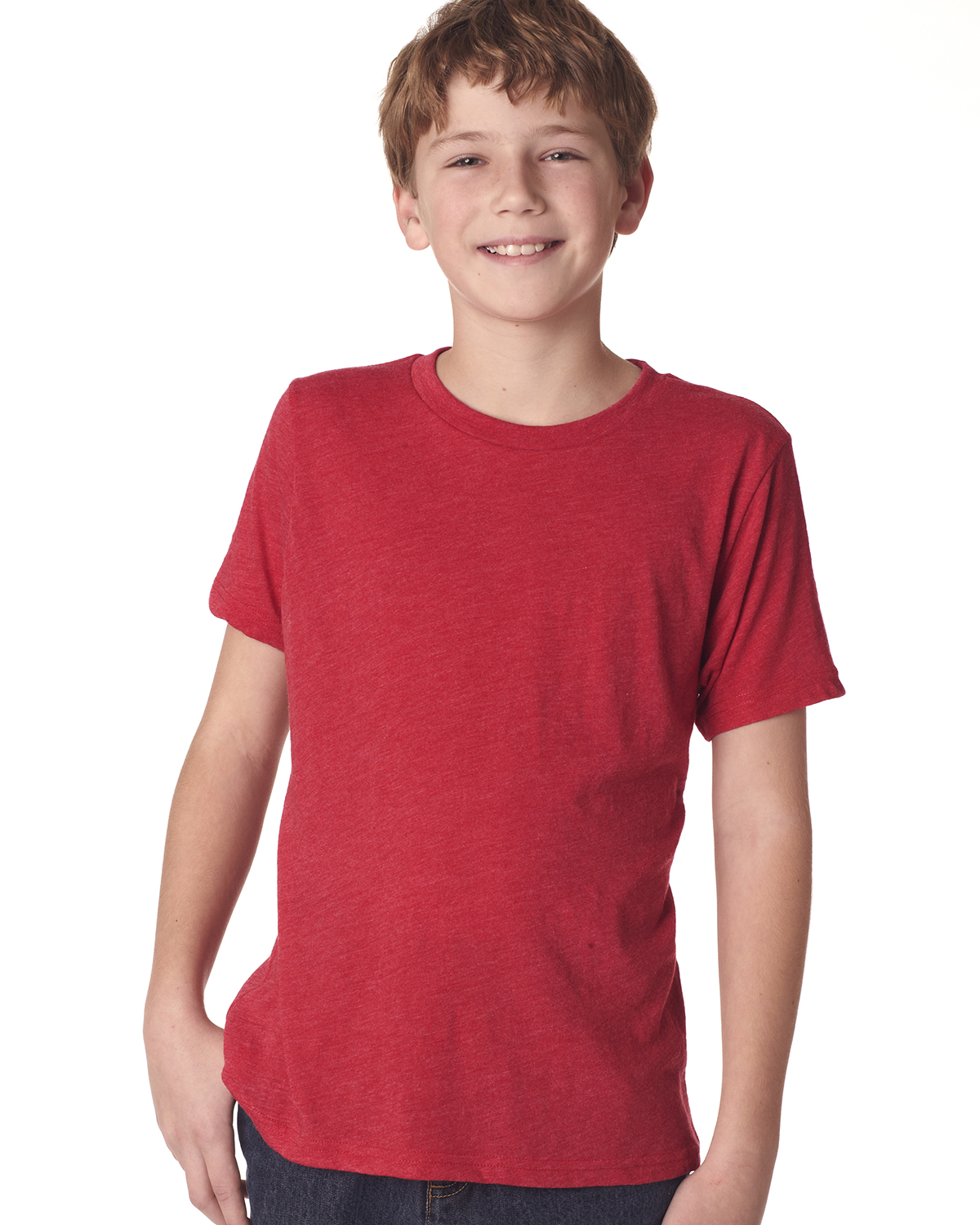 Next Level Apparel 6310 Youth Triblend Crew Short Sleeves Stylish T-Shirt - Picture 7 of 9