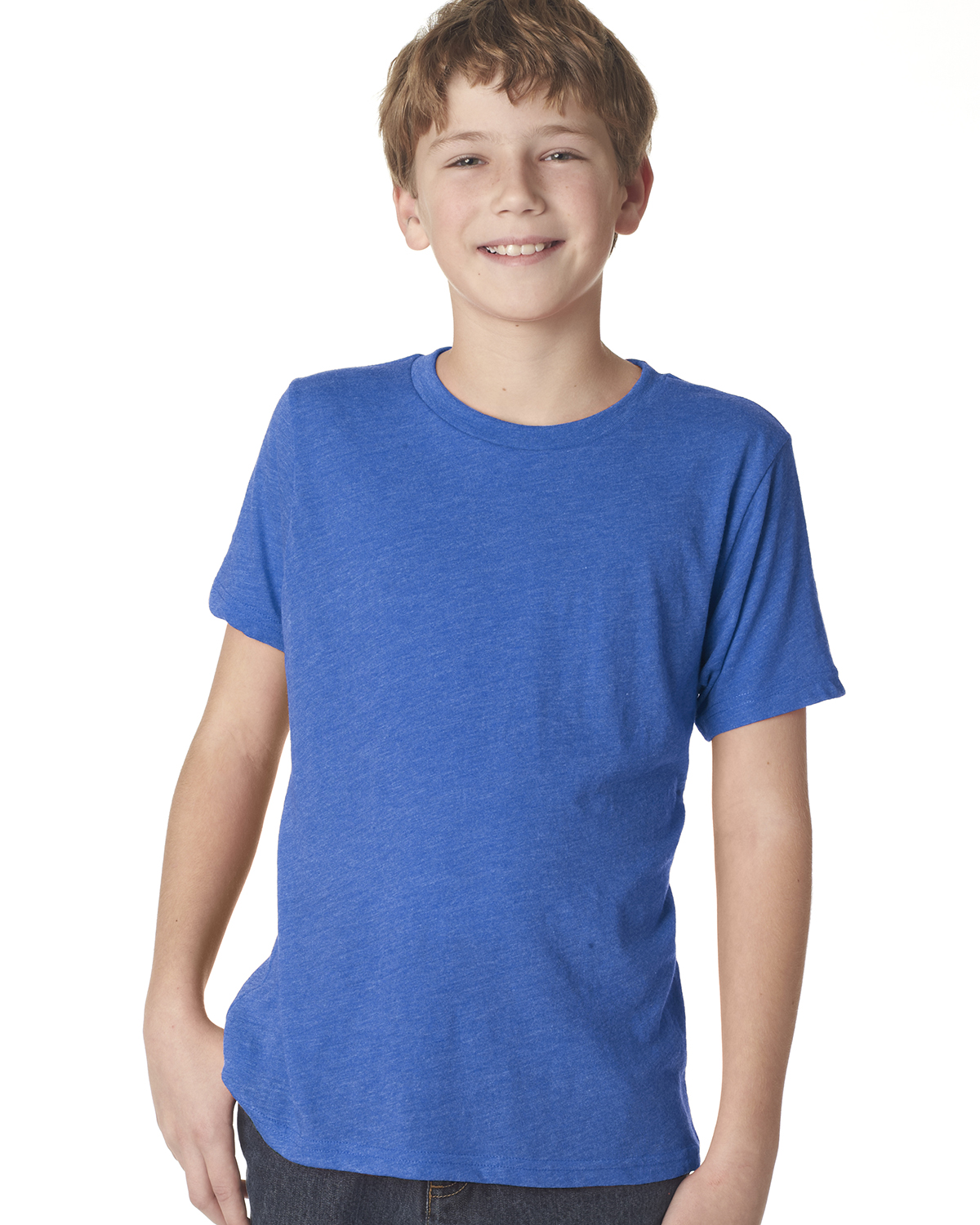 Next Level Apparel 6310 Youth Triblend Crew Short Sleeves Stylish T-Shirt - Picture 8 of 9