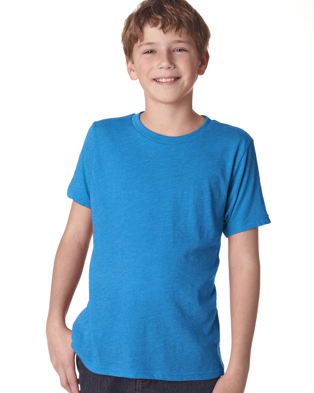 Next Level Apparel 6310 Youth Triblend Crew Short Sleeves Stylish T-Shirt - Picture 9 of 9