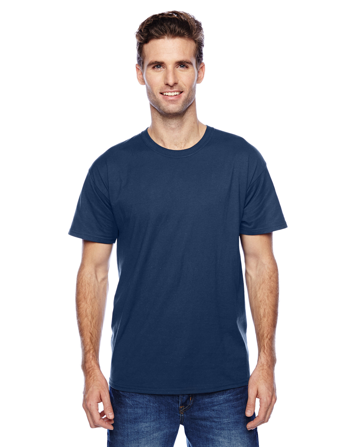 Hanes X-Temp Unisex Performance T-Shirt - Moisture-Wicking Tee In Charcoal Heather (3XL) - View #4