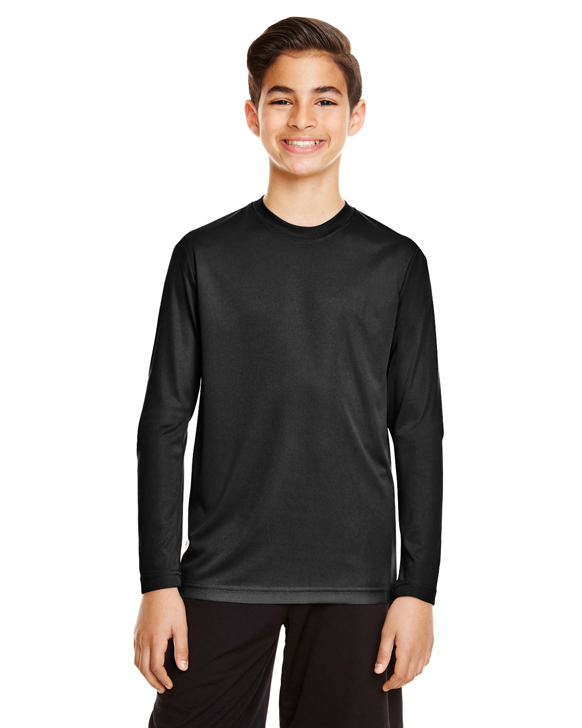 Team 365 TT11YL Youth Zone Performance Long Sleeve T Shirt - Picture 2 of 14