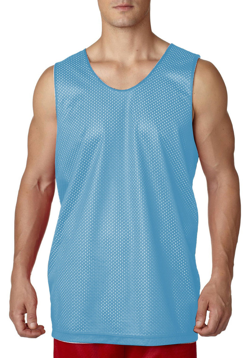 A4 NF1270 Men's Polyester Mesh Moisture Wicking Sleeveless Reversible Tank Top