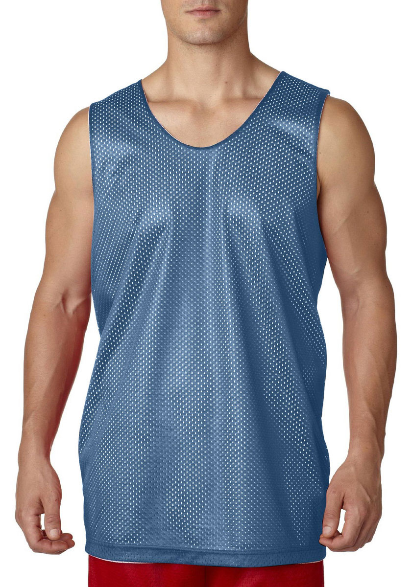 A4 NF1270 Men's Polyester Mesh Moisture Wicking Sleeveless Reversible Tank Top