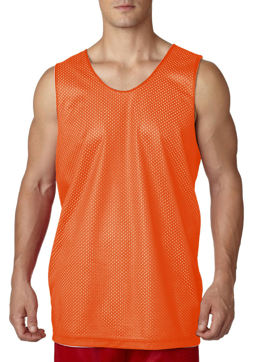 A4 NF1270 Men's Polyester Mesh Moisture Wicking Sleeveless Reversible Tank Top