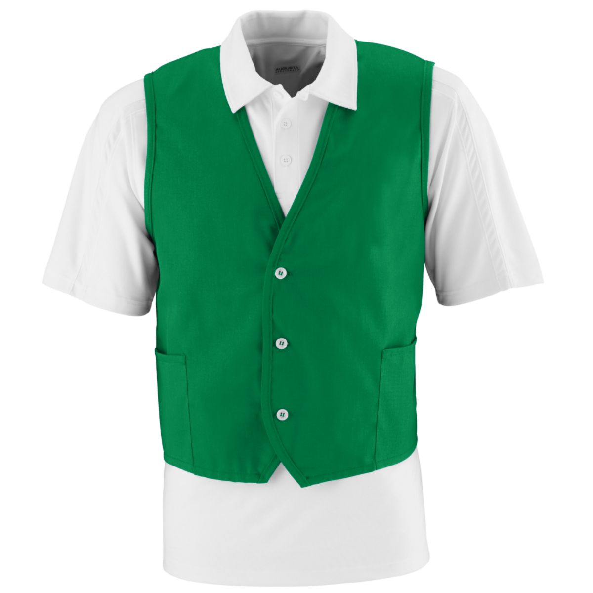 Augusta Sportswear 2145 Men's 65% Polyester/35% Cotton Twill Sleeveless Vest - Picture 4 of 8