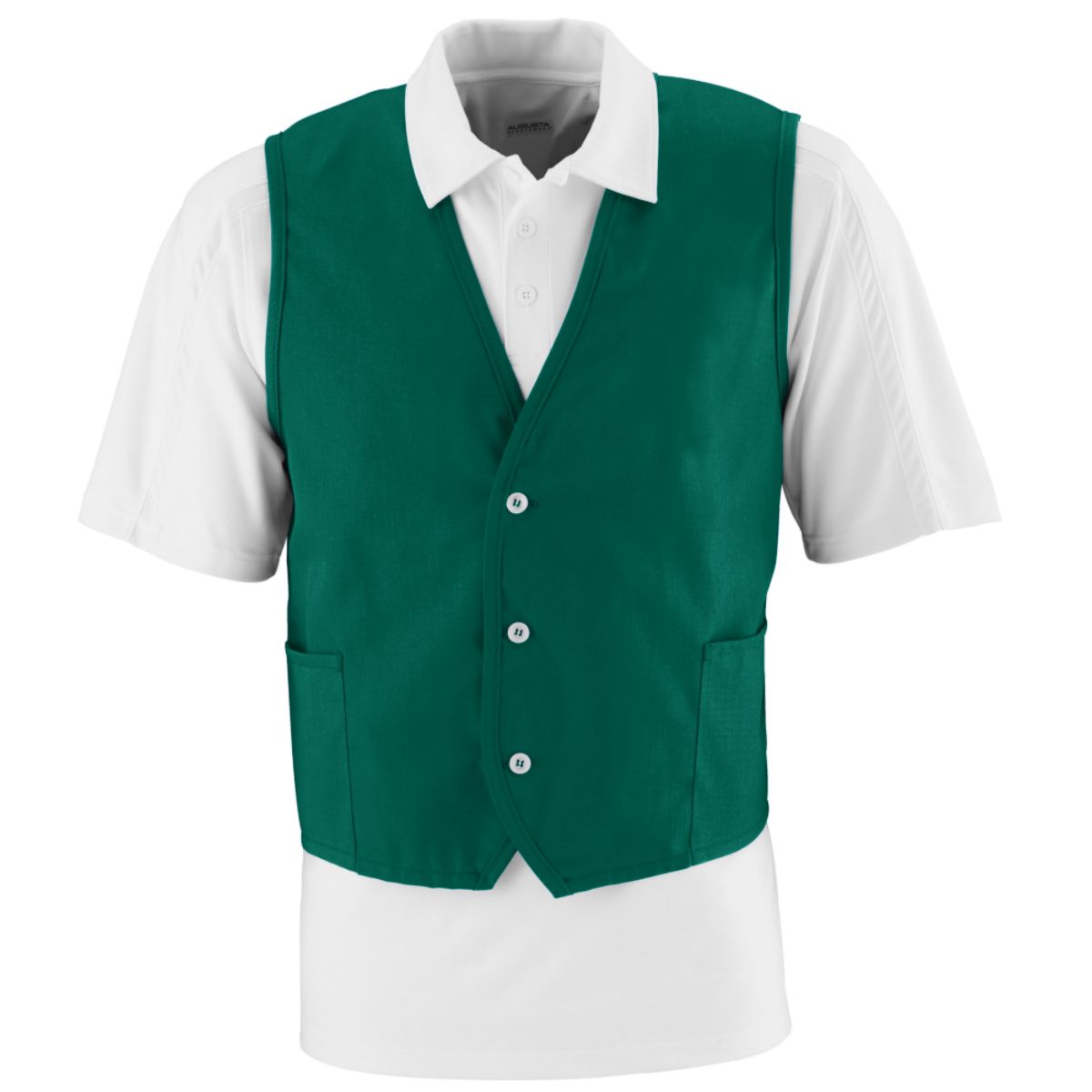 Augusta Sportswear 2145 Men's 65% Polyester/35% Cotton Twill Sleeveless Vest - Picture 3 of 8