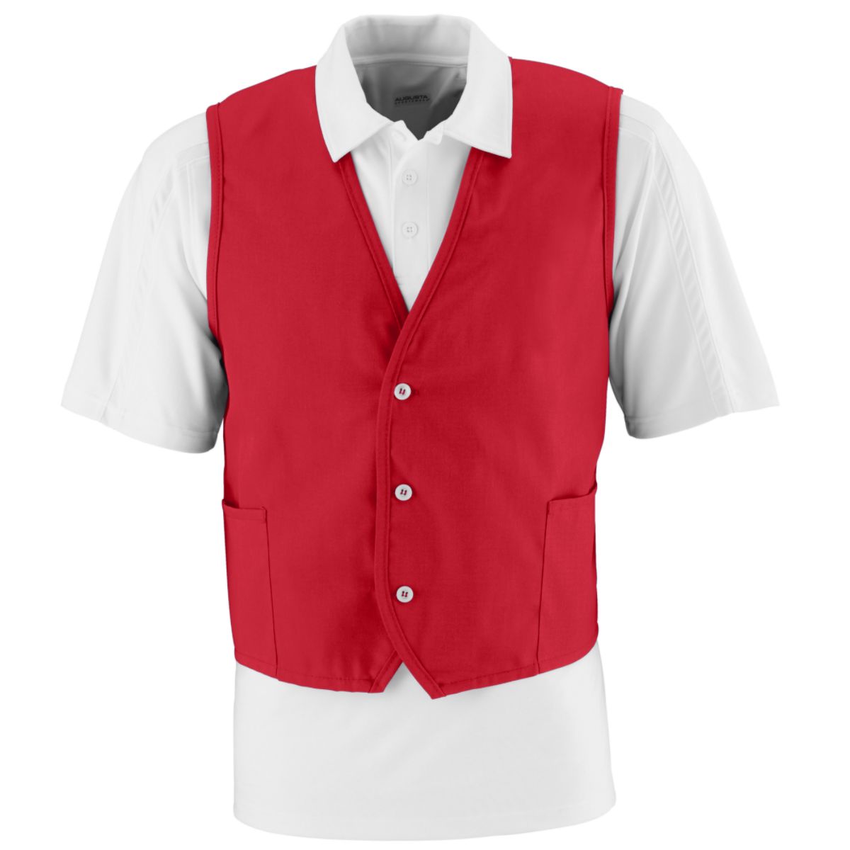 Augusta Sportswear 2145 Men's 65% Polyester/35% Cotton Twill Sleeveless Vest - Picture 7 of 8