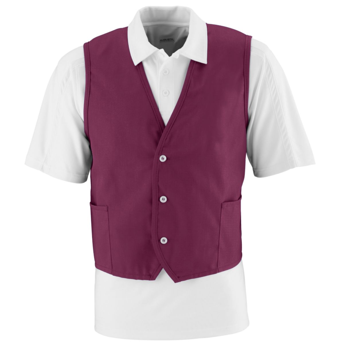 Augusta Sportswear 2145 Men's 65% Polyester/35% Cotton Twill Sleeveless Vest - Picture 5 of 8