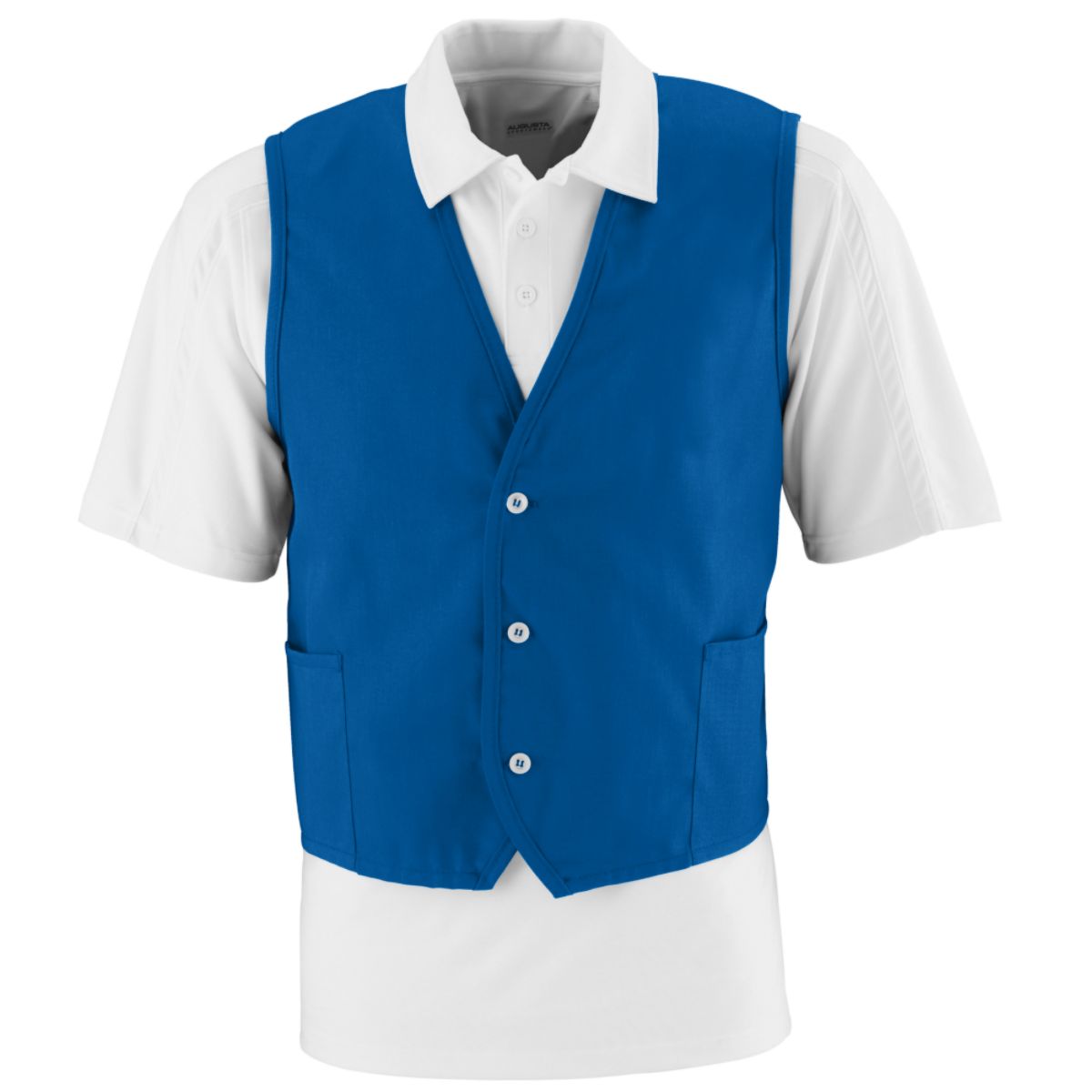 Augusta Sportswear 2145 Men's 65% Polyester/35% Cotton Twill Sleeveless Vest - Picture 8 of 8