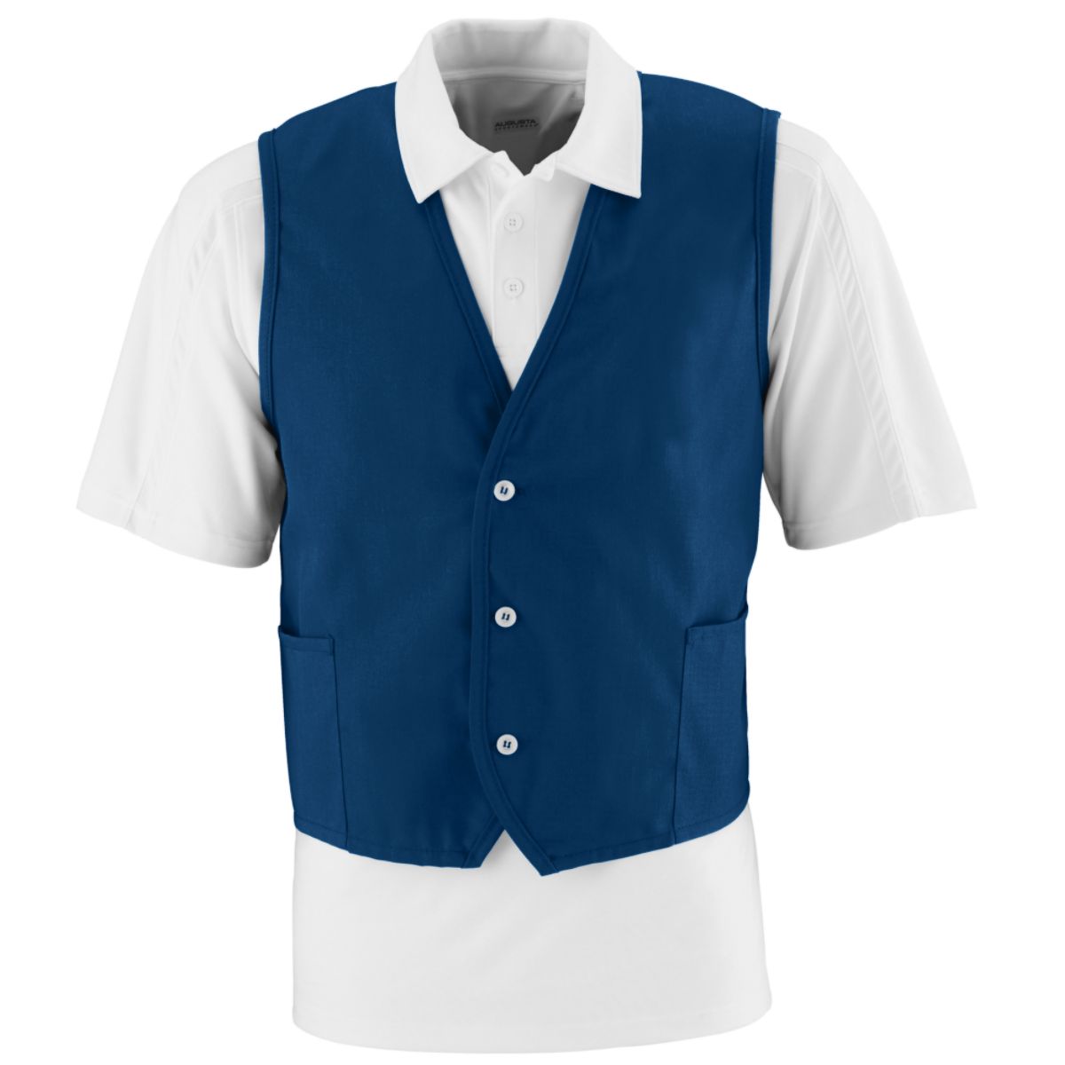 Augusta Sportswear 2145 Men's 65% Polyester/35% Cotton Twill Sleeveless Vest - Picture 6 of 8