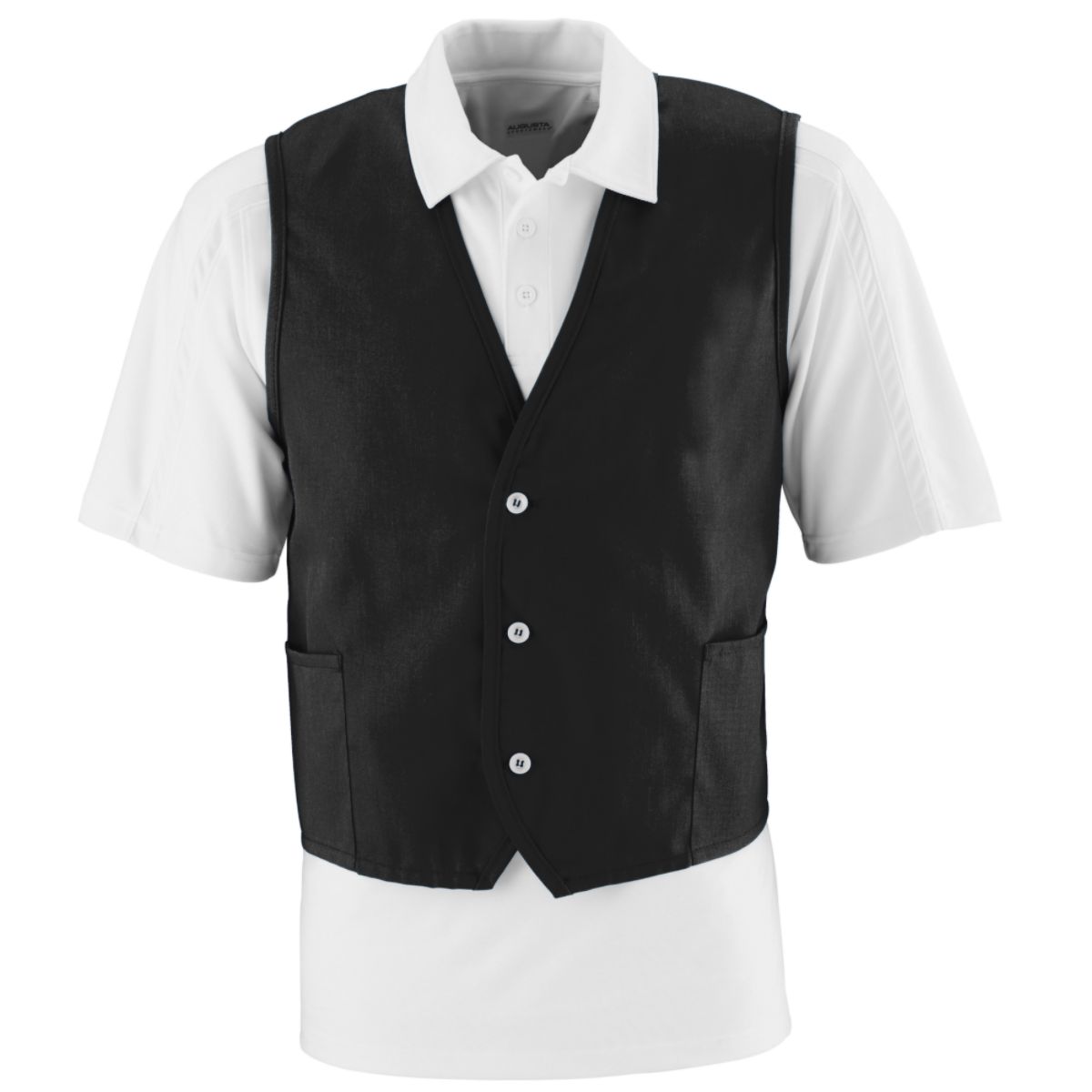 Augusta Sportswear 2145 Men's 65% Polyester/35% Cotton Twill Sleeveless Vest - Picture 2 of 8