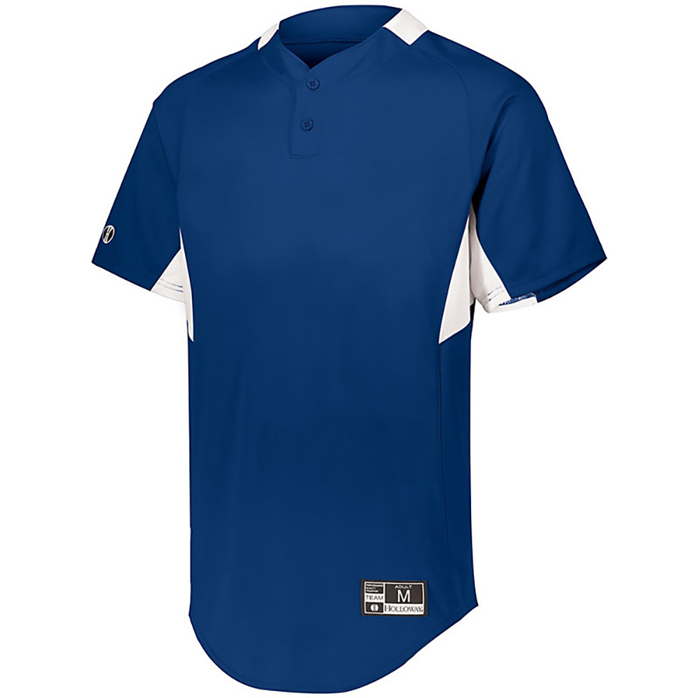Holloway 221224 Youth Game7 Two-Button Baseball Jersey Top T-Shirt - Picture 13 of 19