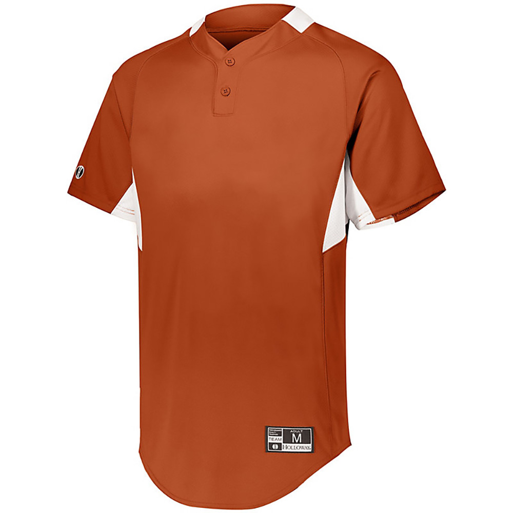 Holloway 221224 Youth Game7 Two-Button Baseball Jersey Top T-Shirt - Picture 11 of 19